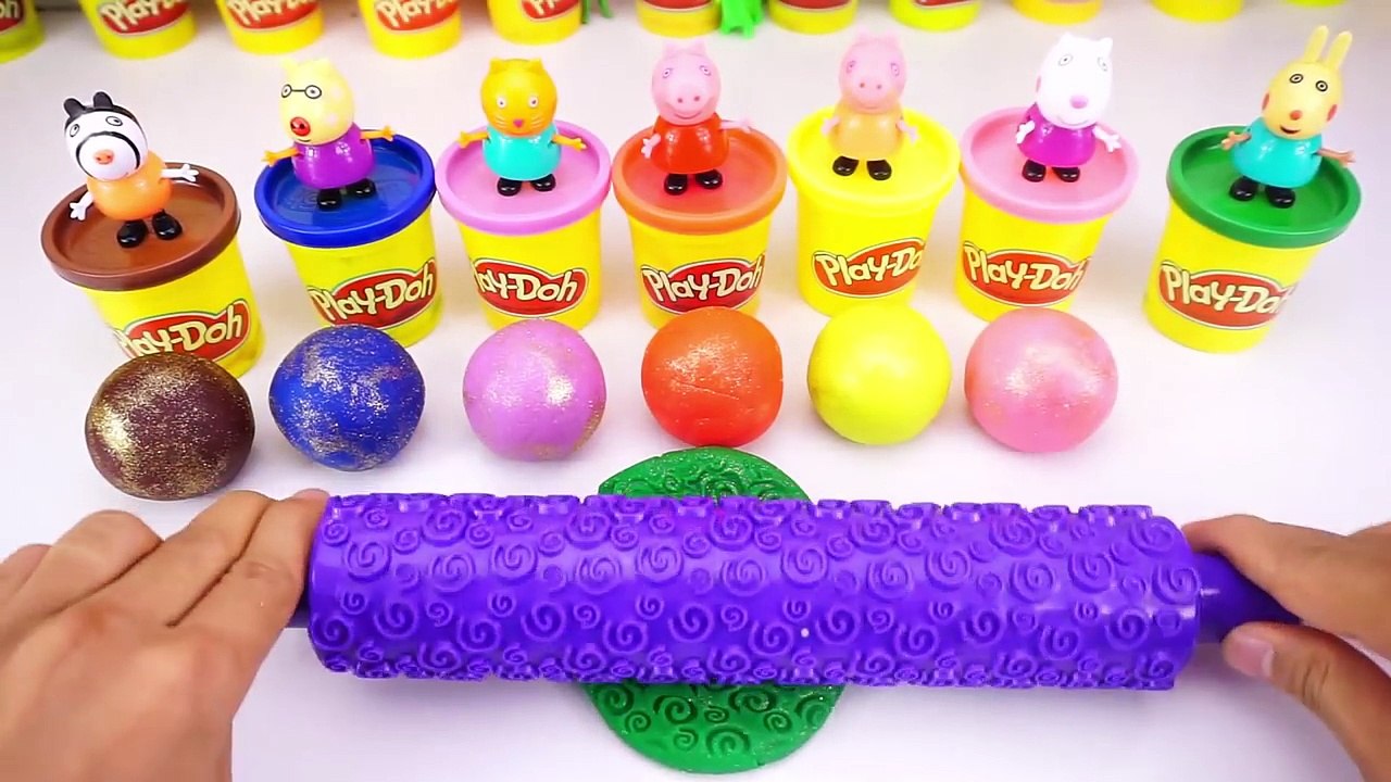 Learn Colors Play Doh Ice Cream Elephant Peppa Pig Molds Fun & Creative for Kids EggVideos