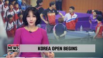 International Table Tennis Korea Open begins on Tuesday