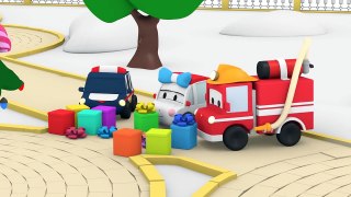 The Beach Tiny Town: Street Vehicles Ambulance Police Car Fire Truck
