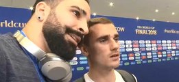 Rami et Griezmann, racontant leur journée avant la finale du Mondial