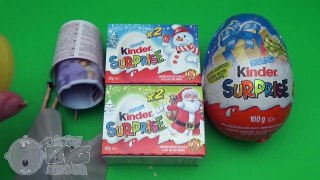 Kinder Surprise Egg Winter Party! Opening 2 New Huge Giant Jumbo Kinder Surprise Eggs!