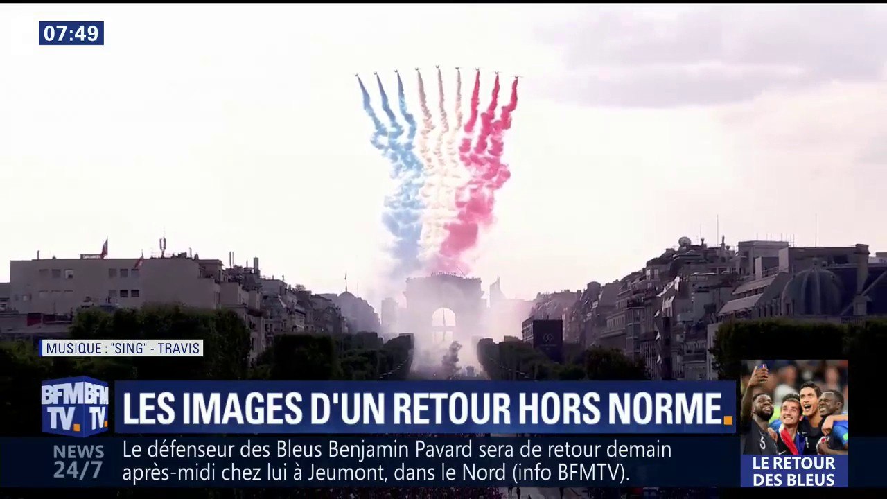 Toutes ces belles images pour le retour des Bleus en France