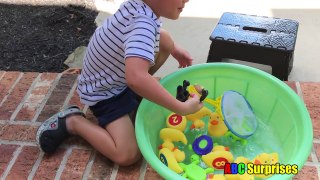 LETS GO FISHING, Surprise Toys, and Family Activity for Kids. Learn to count, shapes, and