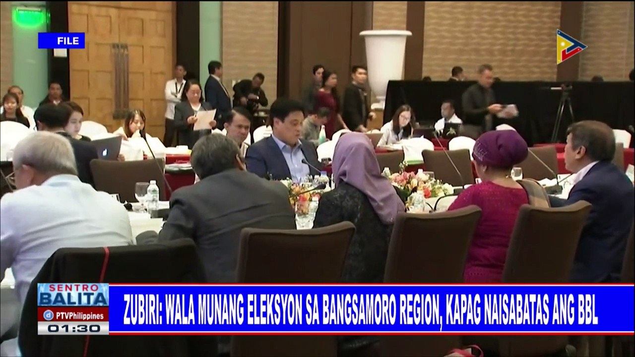 Zubiri: Wala munang eleksyon sa Bangsamoro region kapag naisabatas ang BBL; Tulong sa mga maapektuhang empleyado sa pagpasa ng BBL, tiniyak