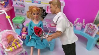 병원놀이 쌍둥이 아기가 태어났어요 어린이 병원 인형놀이 드라마 의사놀이 진찰놀이 장난감 놀이 Barbie Doctor Doll | 보라미TV