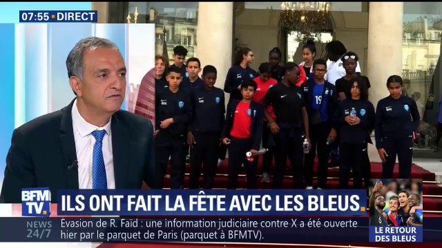 Les Bleus à l'Élysée: On a vécu un moment extraordinaire , confie le président de l'Étoile sportive de Trappes