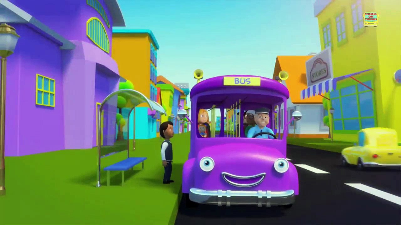 the wheels on the bus go round and round | nursery rhymes | vehicles song | kids rhymes