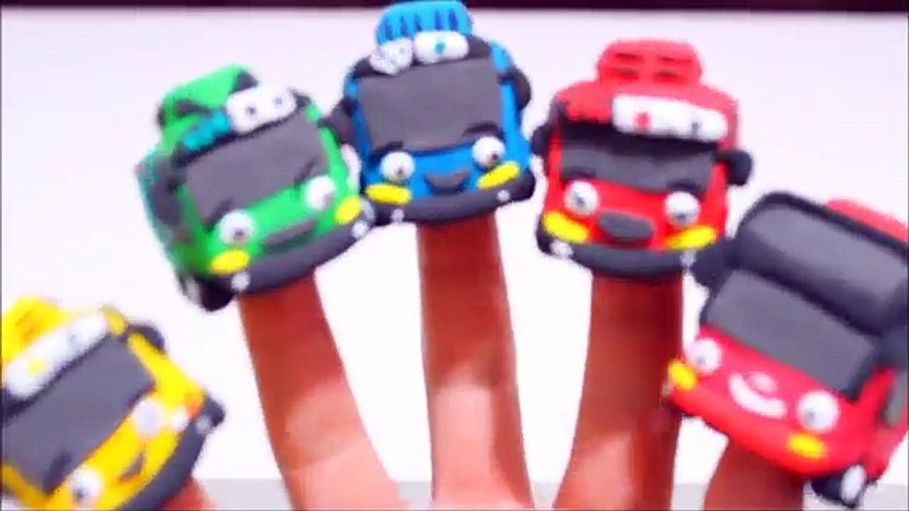 Tayo Finger family Song with Play Doh Wheels on the bus