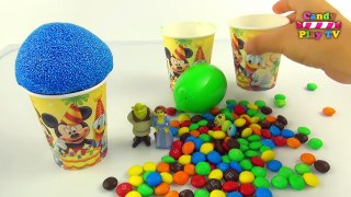 Play Doh ICE CREAM with Surprise Eggs Disney Minnie Mickey Mouse Play Doh Ice Cream for Ki