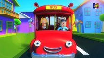 Les roues du bus | 3D Comptine pour les enfants | bus chanson | Kids Song | Wheels on the Bus
