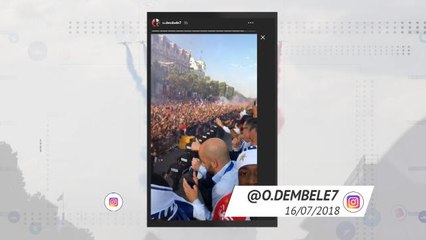 Bleus - La fête des champions du monde sur les réseaux sociaux
