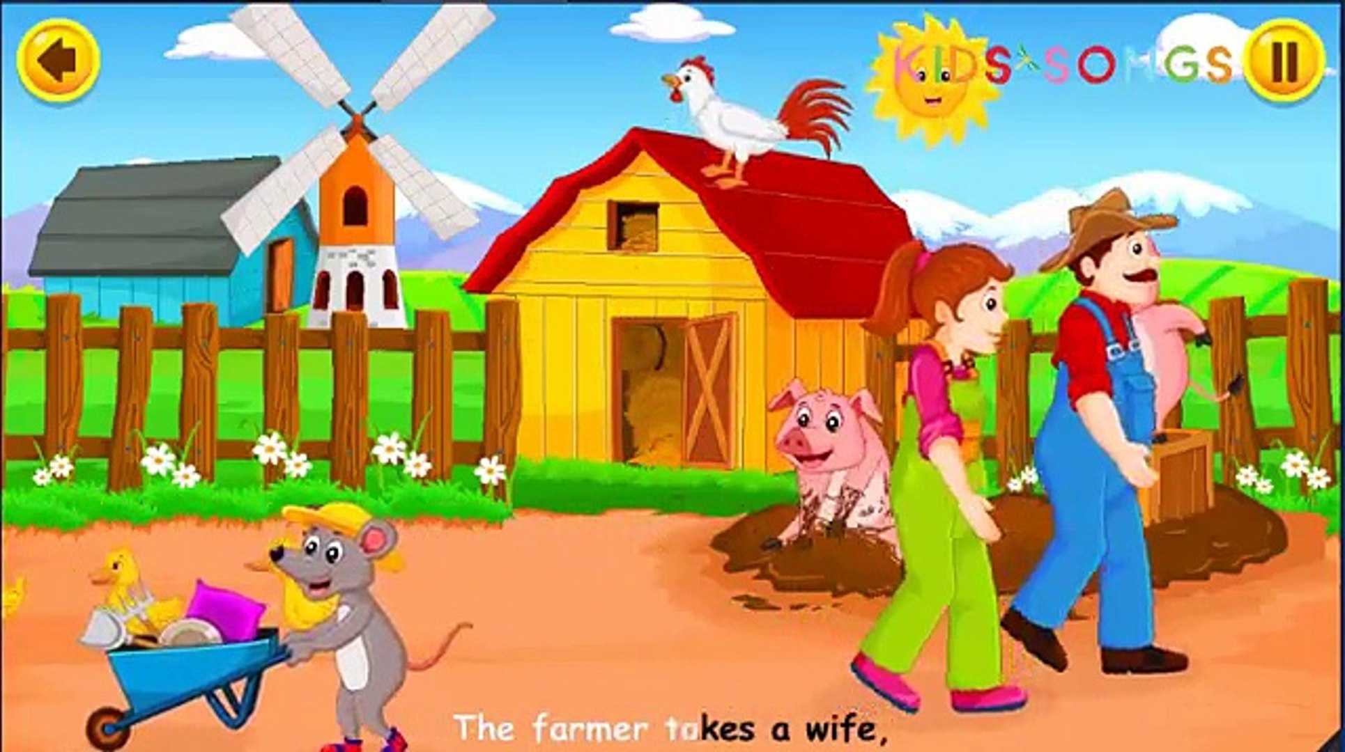 The Farmer In The Dell Song With Lyrics Nursery Rhymes Songs For Kids Video Dailymotion