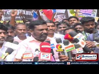 International investigation should be made against Sri Lankan’s: Thirumavalavan strike.