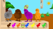 Learn Color With Chicks Animals Xylophone Funny ! Colours With Chicks for Kids
