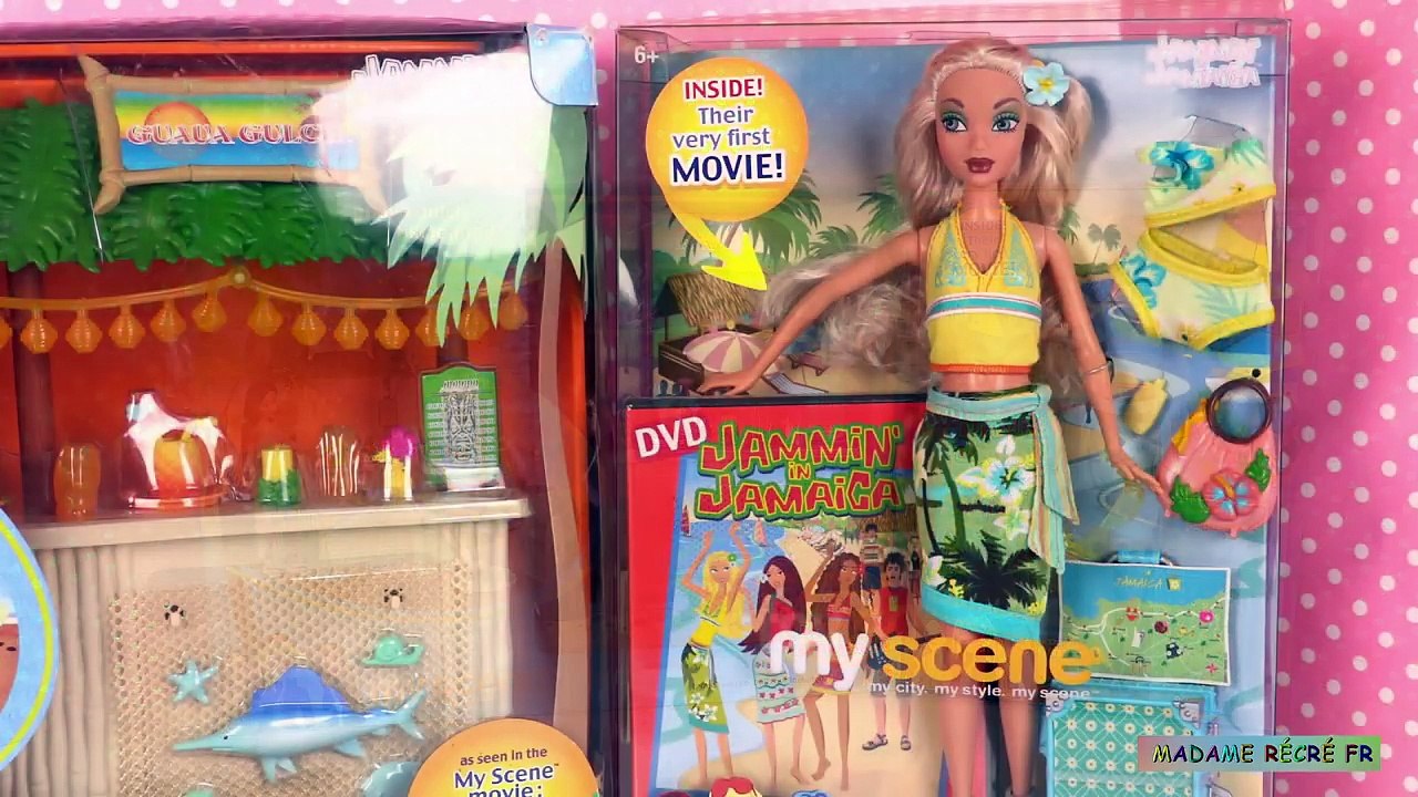 Poupée Barbie My Scene Jamaica Vacances Café Guava Déballage