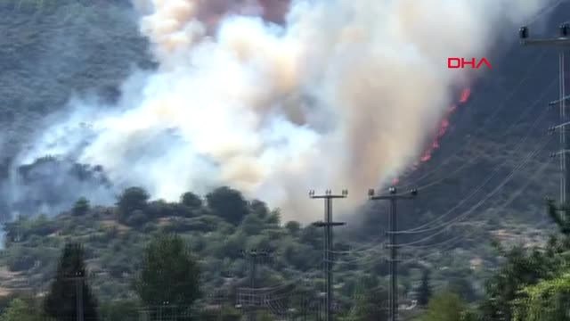 Muğla Seydikemer'de Anızdan Başlayan Yangın Ormana Sıçradı