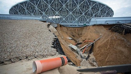 Новой "Волгоград-Арене" понадобился ремонт после ливней