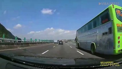 Scary Motorway Swerving Crash