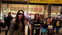 Karisma Kapoor With Samara, Kiaan & Her Mother Babita SPOTTED At Mumbai International Airport