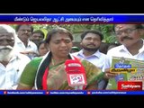 ADMK candidate Gokula Indira campaigns at Anna Nagar