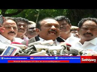 MDMK chief Vaiko speaks about CM Jayalalitha's health