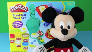 Mickey Mouse Makes Breakfast Time Set PLAY DOH Toy Review