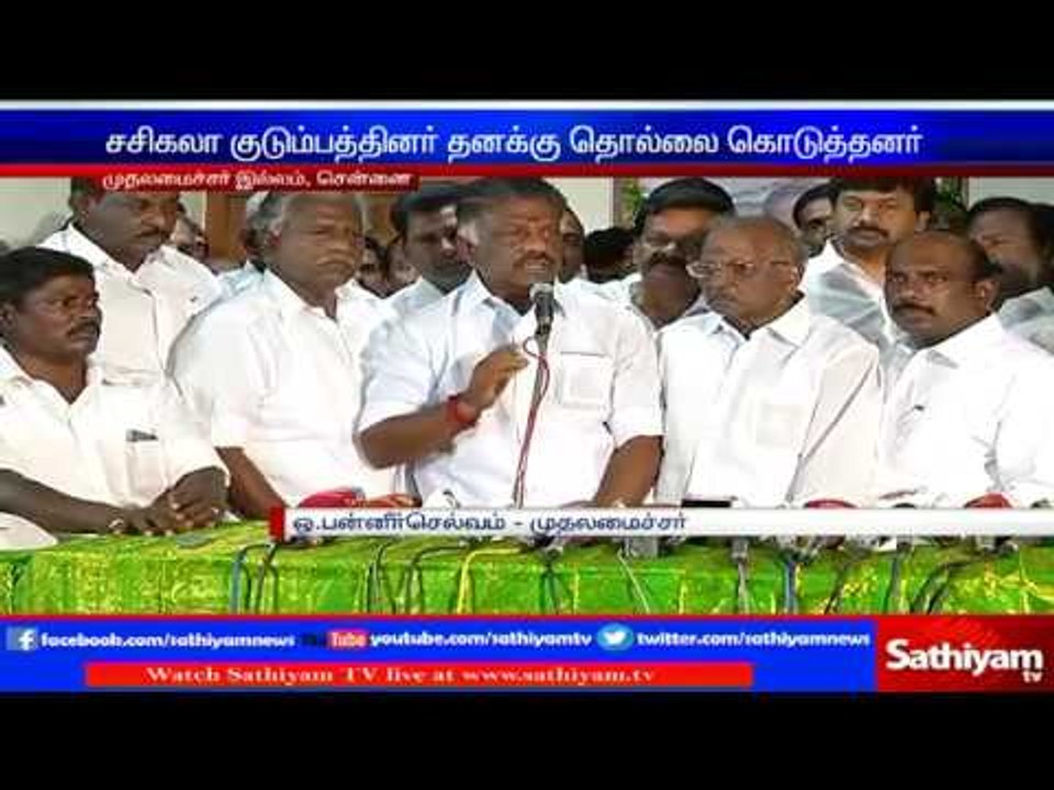 O Panneerselvam challenges Sasikala - Ready to face election?