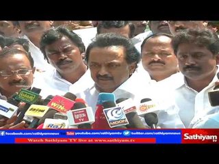 M.K Stalin in Press Meet