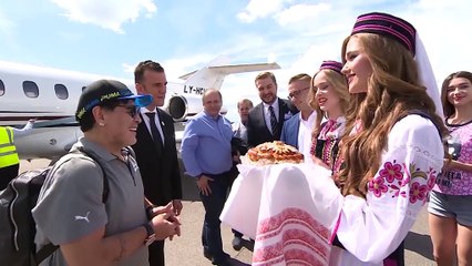 Maradona welcomed in Belarus as he takes on new job with Dynamo Brest