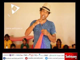 Vidiyal  Puthusu : “ Raja Rajan” teaching how to play “Juggling scarp “  07/06/17