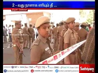Sathiyam TV reporters take on Chennai Silk fire accident