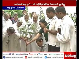 Catholic Archbishop George Anthonisamy planted first sapling to restore Chennai's Green Cover