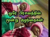 Women delivers Triplets in Dindigul