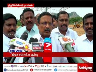 Namakkal: Preparation on process for DMK leader Karunanidhi's 94th birthday public meeting