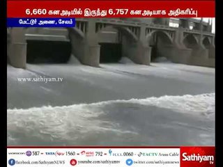 Video herunterladen: Salem: Water level increases in Mettur dam