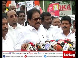 தமிழக காங்கிரஸ் தலைவர் திருநாவுக்கரசர் செய்தியாளர்கள் சந்திப்பு