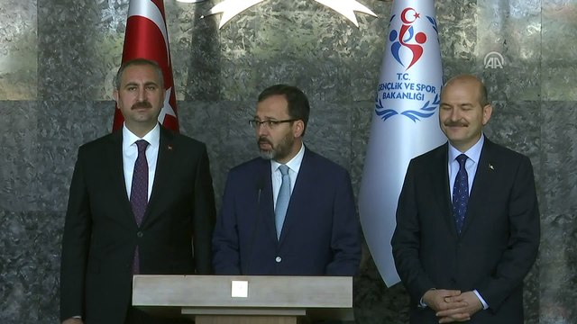 “6222 Sayılı Sporda Şiddet ve Düzensizliğin Önlenmesi” yasası - Gençlik ve Spor Bakanı Kasapoğlu - ANKARA