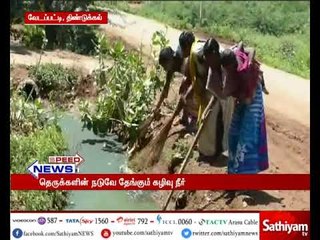 திண்டுக்கலில் தெருக்களின் நடுவே தேங்கி கிடக்கும் கழிவு நீரால் டெங்கு அபாயம்