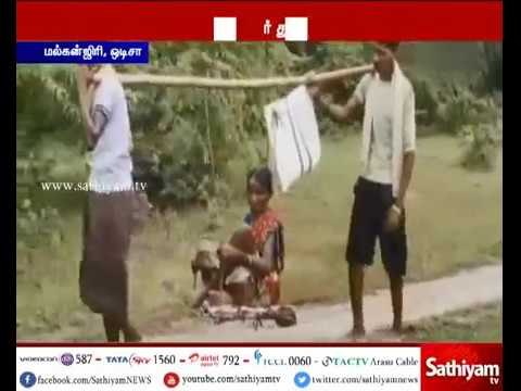 ஒரிஸா:ஆம்புலன்ஸ் வசதி இல்லாததால், 7 கிமீ பெண்ணை தோளில் சுமந்து சென்றனர்