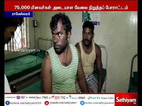 ராமேஸ்வரம் மீனவர்கள் மீது துப்பாக்கிச்சூடு - மீனவர்கள் வேலை நிறுத்தம்