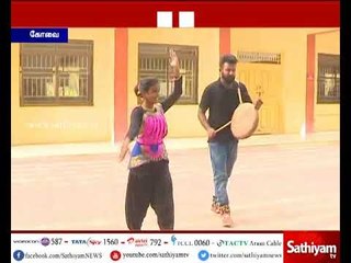 கோவை :பறை இசையில் பரத நாட்டியம் ஆடி சென்னை லயோலா கல்லூரி மாணவி ரூபாவதி அசத்தல்