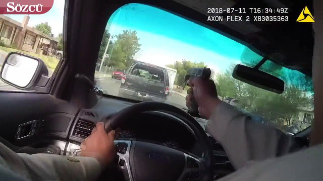 ABD'de müthiş kovalamaca! Polis otomobil içinden kurşun yağdırdı
