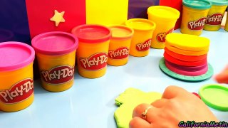 Play Doh Rainbow Birthday Tower Wipped Cream and Ice Cake
