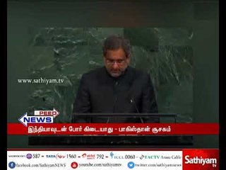 இந்தியாவுடன் போர் கிடையாது - பாகிஸ்தான் பிரதமர் ஷாகித் அப்பாசி சூசகமாக தெரிவித்துள்ளார்