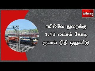 Descargar video: ரயில்வே துறைக்கு 1.48 லட்சம் கோடி ரூபாய் நிதி ஒதுக்கீடு