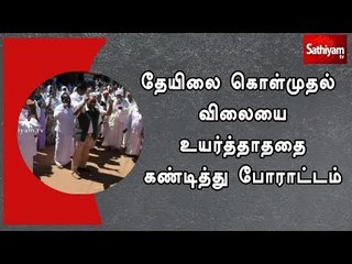 தேயிலை கொள்முதல் விலையை உயர்த்தாததை கண்டித்து போராட்டம்