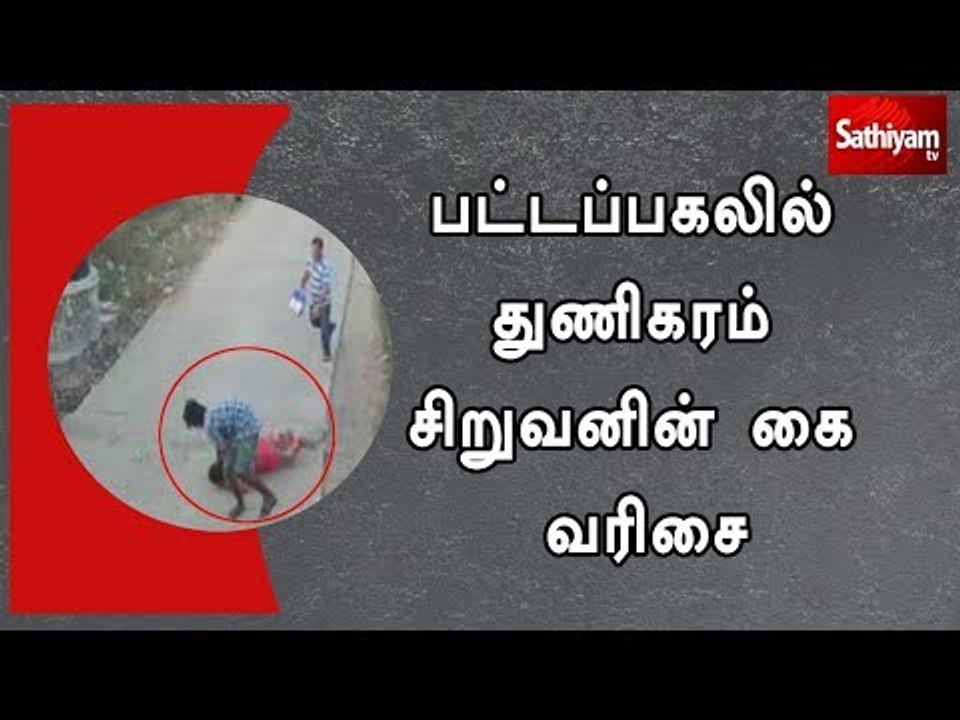பட்டப்பகலில் துணிகரம் : சிறுவனின் கை வரிசை