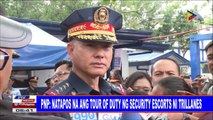 #PTVNEWS | PNP: Natapos na ang tour of duty ng security escorts ni Trillanes