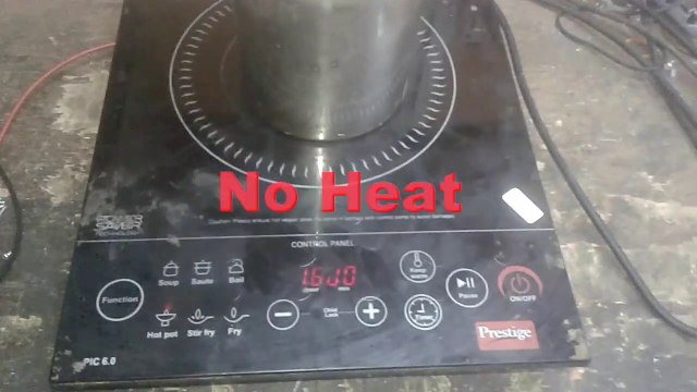 No heat problem in prestige induction cooker