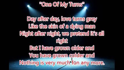 One of My Turns - Pink Floyd (Lyrics)